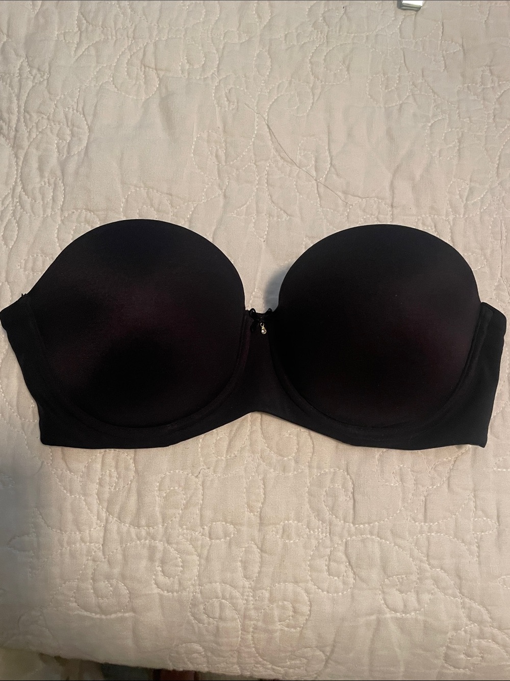 Soma Black Strapless Padded Bandeau Bra